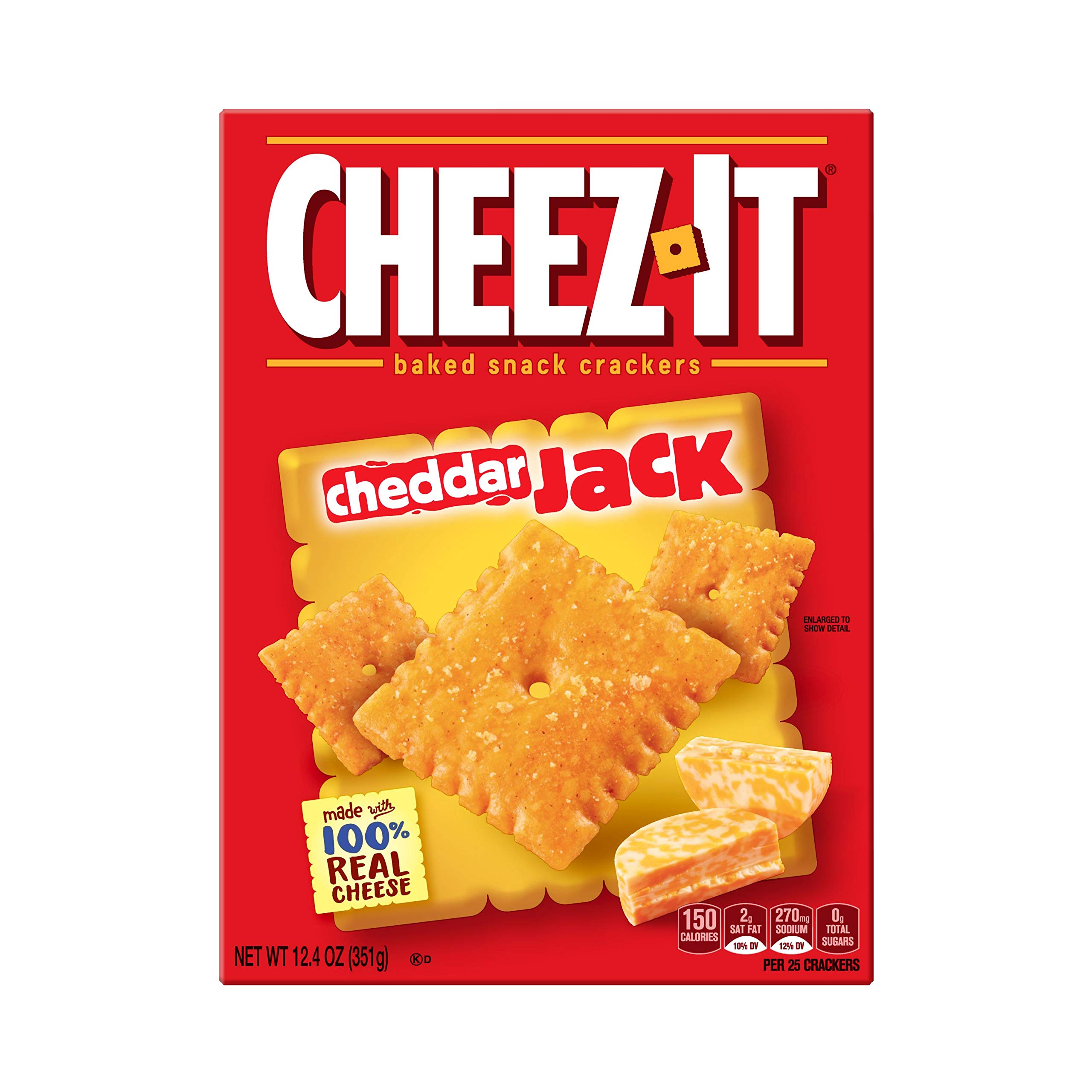 Cheez-It Baked Snack Crackers - Cheddar Jack - 12.4 oz - 2 Pack